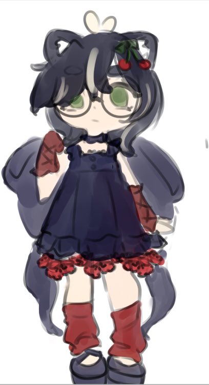 Well today was a rollercoaster… Teaduo, Empy and Zeno keychain and.. oh no. CherryOfDarkness is back o7 LMAO. Dark version of myself ✨