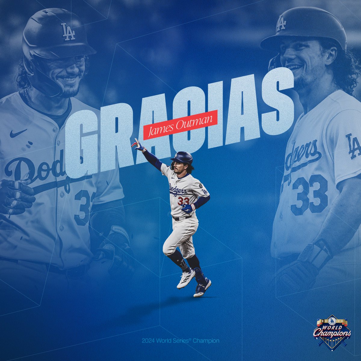 LosDodgers's tweet image. Gracias James por tus contribuciones con Los Dodgers y ayudar a traer un campeonato a Los Ángeles. ¡El mejor de los éxitos en Minnesota!