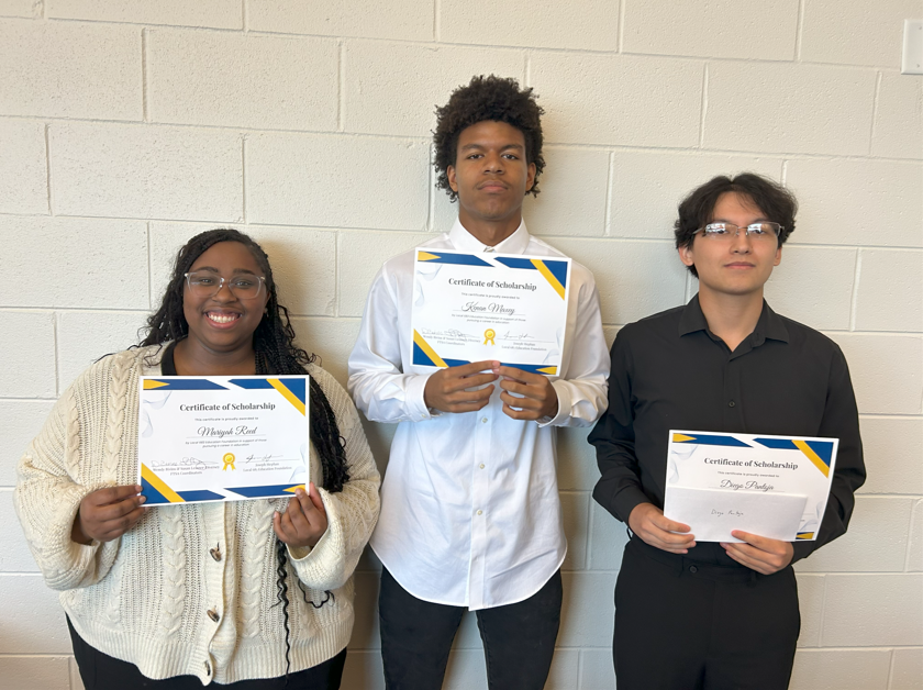 Local683EF's tweet image. We are proud to announce our next group of Future Teacher Scholarship recipients: Mariyah Reed, Kenan Maxey, and Diego Pantoja. Each was awarded a $500 scholarship at today's Future Teacher Summer Academy closing ceremony.