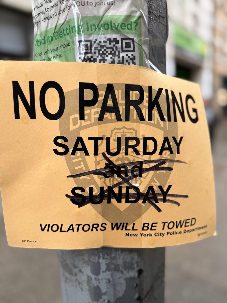 Please be advised that on Saturday, August 2, there will be no parking on the southside of West 83 Street between Columbus Avenue &amp; Amsterdam Avenue for street cleaning.