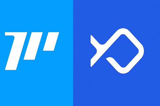 MomentumとBluefinのロゴが並んでいる