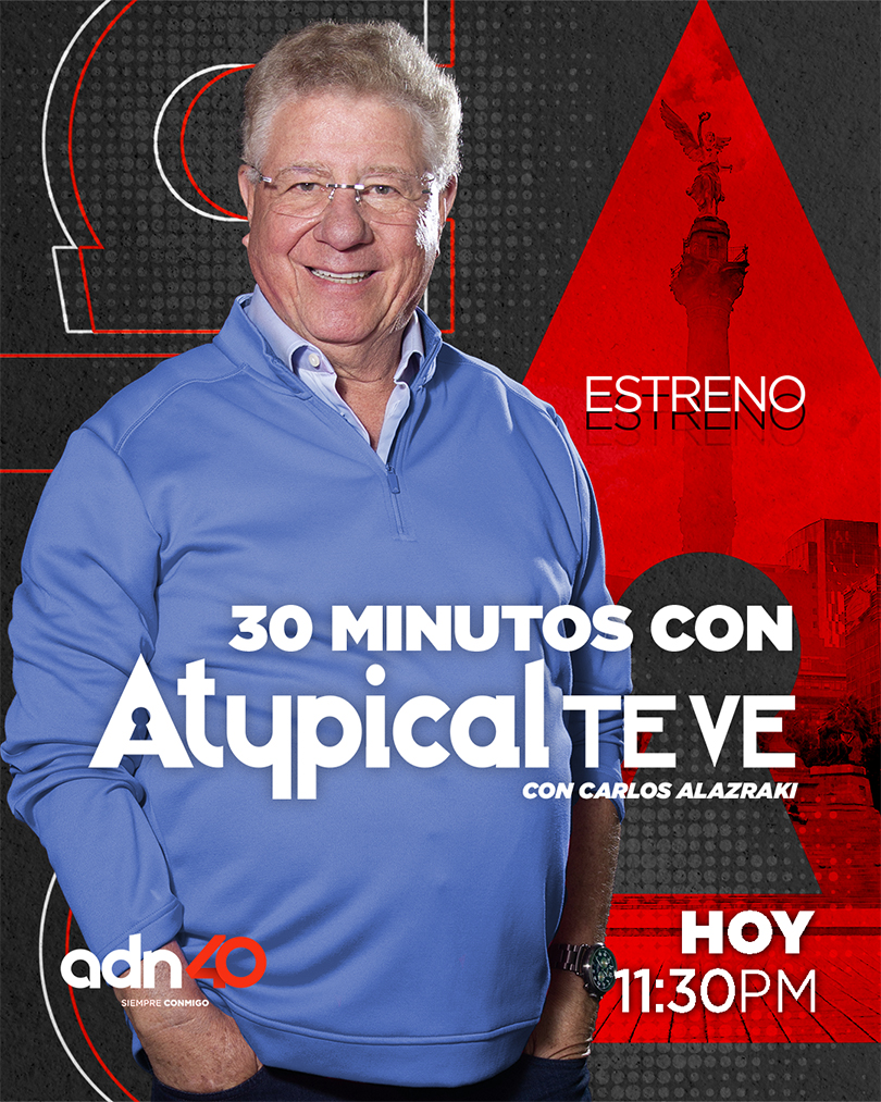 adn40 (@adn40) on Twitter photo ¡Este jueves no te pierdas el gran estreno de Atypical TE VE (<a href="/AtypicalTeve/">Atypical TE VE</a>) por adn40! 📺
Con la conducción de @CarlosAlazraki y su estilo único
🕦 Te esperamos a las 11:30 pm ✨ ¡Este jueves no te pierdas el gran estreno de Atypical TE VE (<a href="/AtypicalTeve/">Atypical TE VE</a>) por adn40! 📺
Con la conducción de @CarlosAlazraki y su estilo único
🕦 Te esperamos a las 11:30 pm ✨