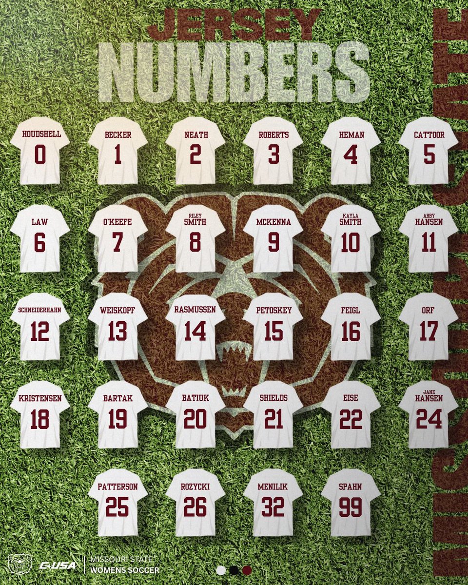 MoStateWSOC's tweet photo. 𝐍𝐞𝐰 𝐝𝐢𝐠𝐢𝐭𝐬, 𝐬𝐚𝐦𝐞 𝐦𝐢𝐬𝐬𝐢𝐨𝐧 🔢🐻

Your 2025 squad is locked in.
Just 21 days until our first home game!

#C4 #MTT #WTD https://t.co/VKN17w2eTY