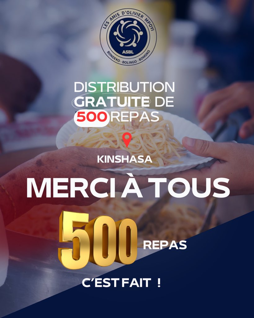 MERCI du fond du cœur 🙏❤️

Malgré un début retardé sur la distribution soit (de 14h à 17h), 
vous étiez là.

Présents, mobilisés, engagés, bienveillants.
Et grâce à vous, la distribution a été un véritable succès 🎉

Chaque geste, chaque sourire, chaque repas partagé…
C’était