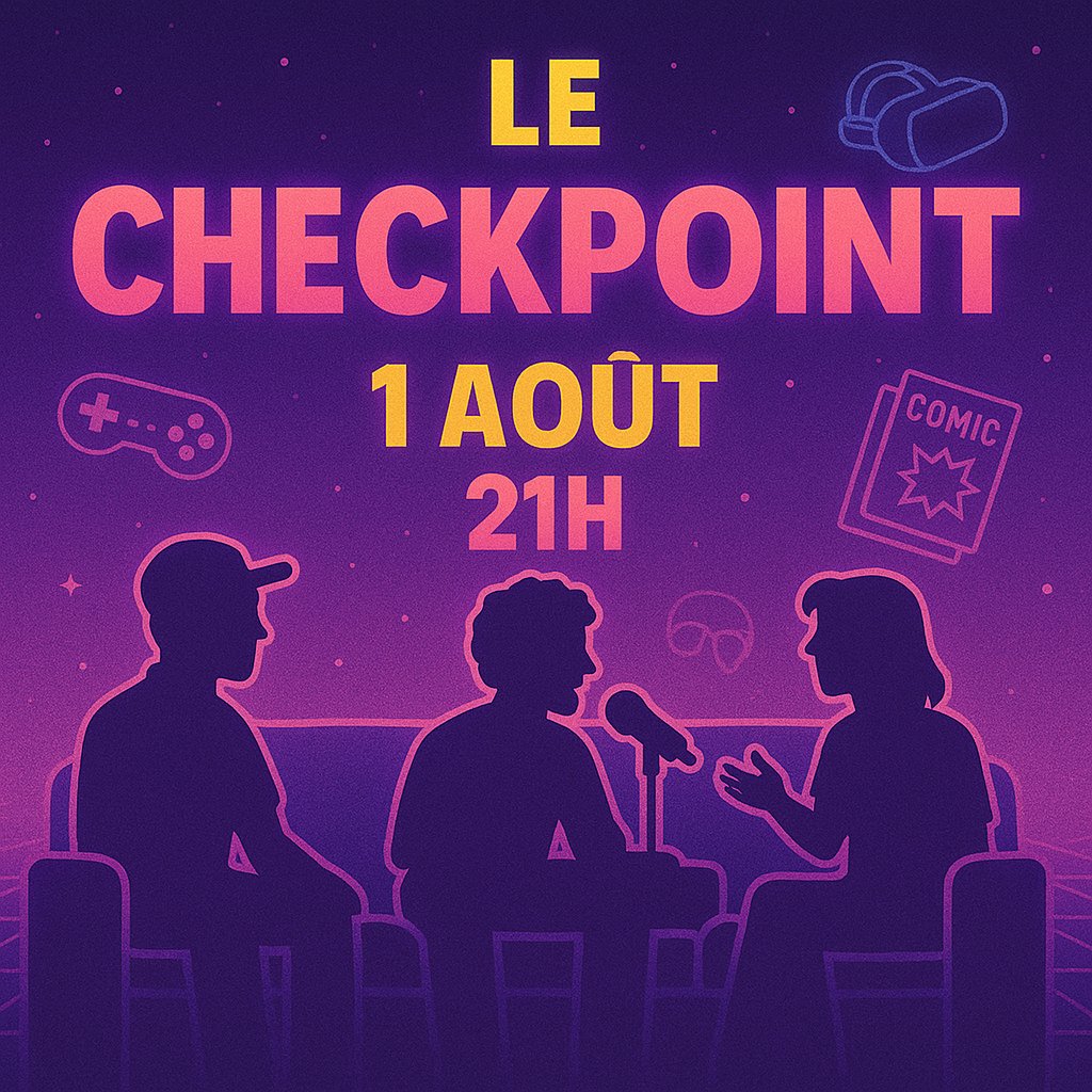 Martyn_grn's tweet photo. 🎙️ Je serai dans LE CHECKPOINT demain à 21h !
Talk, culture JV & bonnes vibes 🔥
avec PrintAndPlay / Mel_Kairos/ ArastalTv
🎧 Hâte d’en discuter avec vous !
https://t.co/SiwkDN7yWv
#LECHECKPOINT #TwitchFR #TalkShow #GamingCulture #CulturePop #EnLive https://t.co/dbvaF896kV