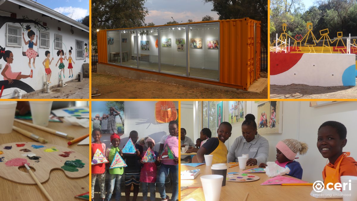 Childhood thrives, families unite, and creativity flourishes at the #CERI community center in Ladysmith, #SouthAfrica!✨Our vibrant space is a true community hub, complete with an amphitheater and an art gallery and studio for self-expression. #CommunityDevelopment