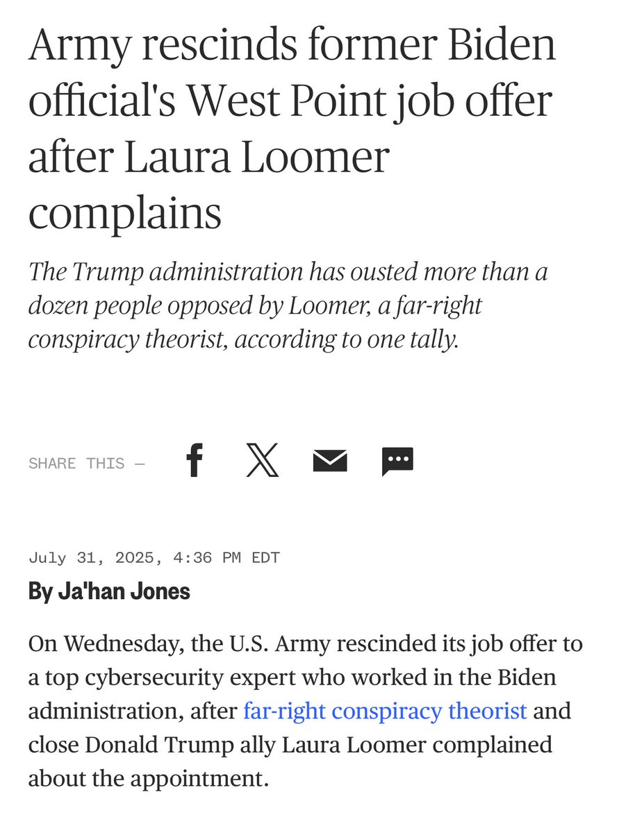 Every single Biden holdover must be removed.