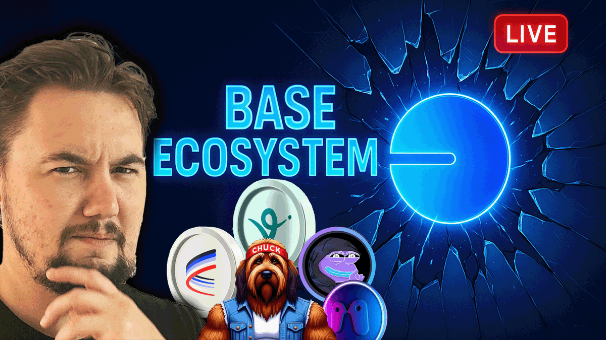 Josh (@fecktk) on Twitter photo Going live at 6 PM CST to explore BASE & its hottest projects.
From $MCADE and $VIRTUAL to $AIXBT and $AERO, plus $CHUCK, $TOSHI, $MIGGLES, $LUNA  $PREDI, and more.  
Sitting out is better than ignoring Base this bull run.
Grab what you need and swing by! ๐ Going live at 6 PM CST to explore BASE & its hottest projects.
From $MCADE and $VIRTUAL to $AIXBT and $AERO, plus $CHUCK, $TOSHI, $MIGGLES, $LUNA  $PREDI, and more.  
Sitting out is better than ignoring Base this bull run.
Grab what you need and swing by! ๐