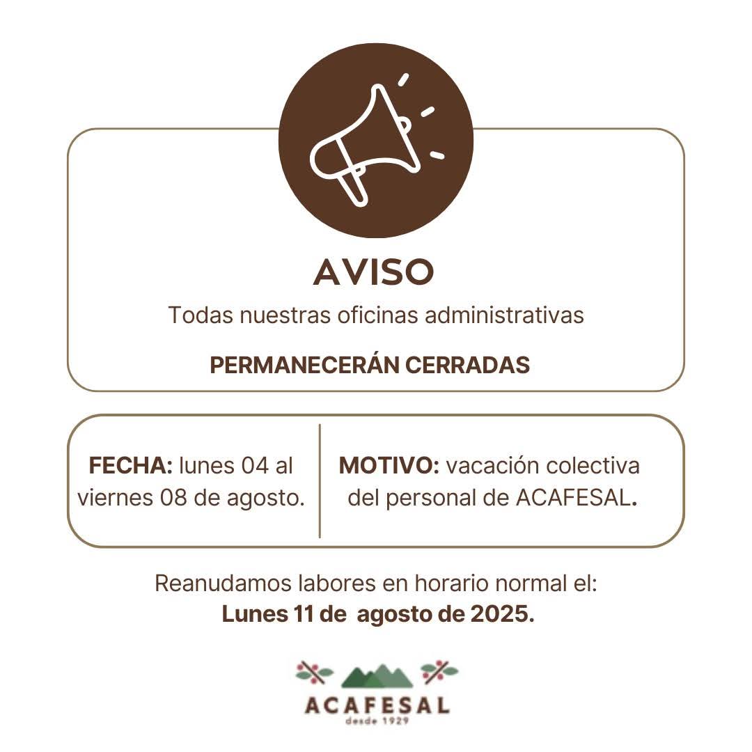 📌Aviso para todos nuestros asociados