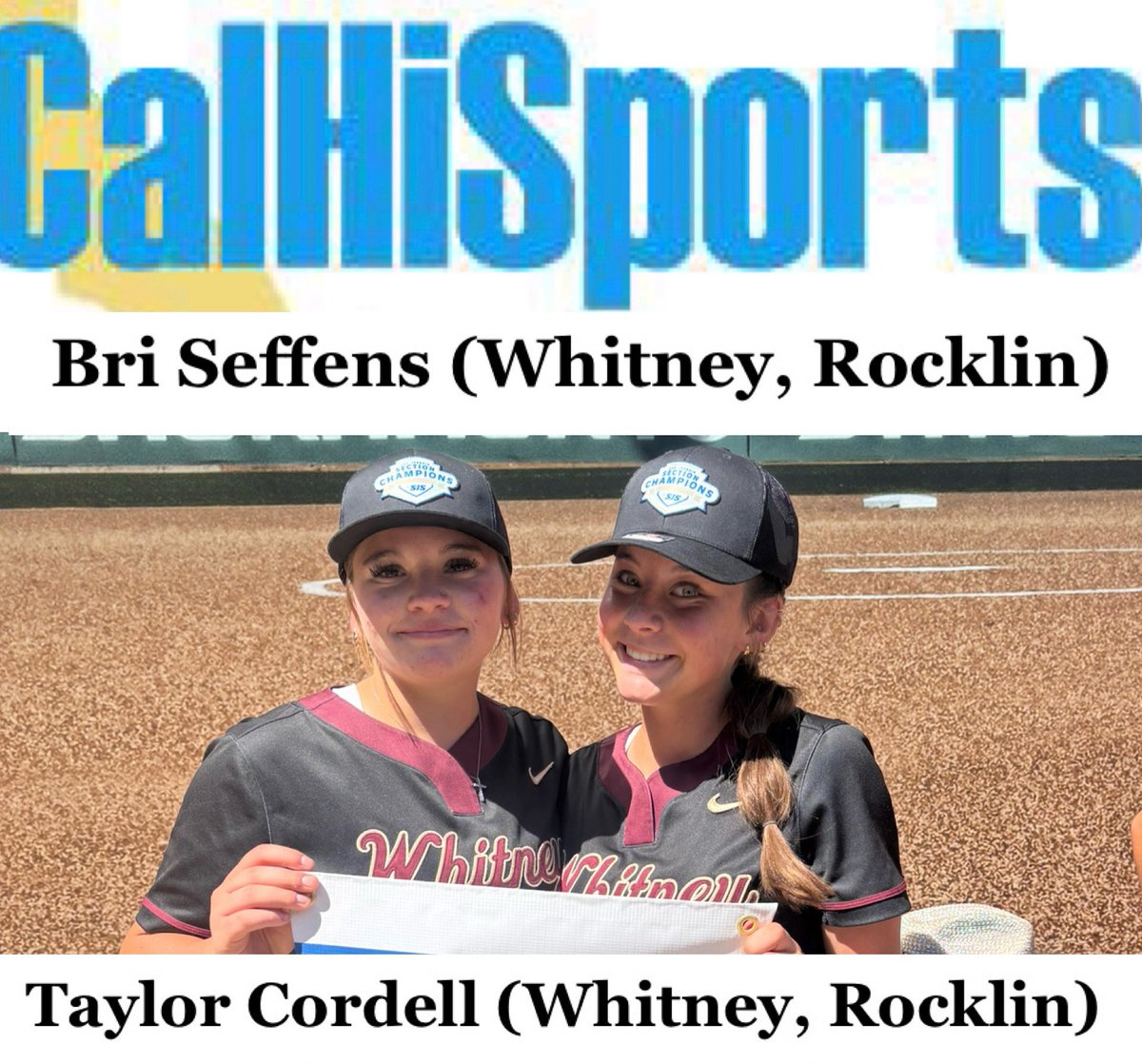 Some Freshman Recognition !  📣
Thank you <a href="/CalHiSports/">Cal-Hi Sports</a> for recognizing
<a href="/TCordell2028/">TaylorCordell2028</a> and <a href="/BriSeffens2028/">Bri Seffens 2028</a> as the top Cal All-State Top 30 Frosh Watch List! 
Go Cats!🐱❤️