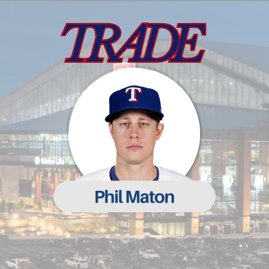 SSN - Texas Rangers (@ssn_txrangers) on Twitter photo BREAKING: The Texas Rangers are acquiring Relief Pitcher Phil Maton from the Cardinals.
<a href="/Sidelines_SN/">Sidelines Sports Network™</a> | #AllForTX BREAKING: The Texas Rangers are acquiring Relief Pitcher Phil Maton from the Cardinals.
<a href="/Sidelines_SN/">Sidelines Sports Network™</a> | #AllForTX