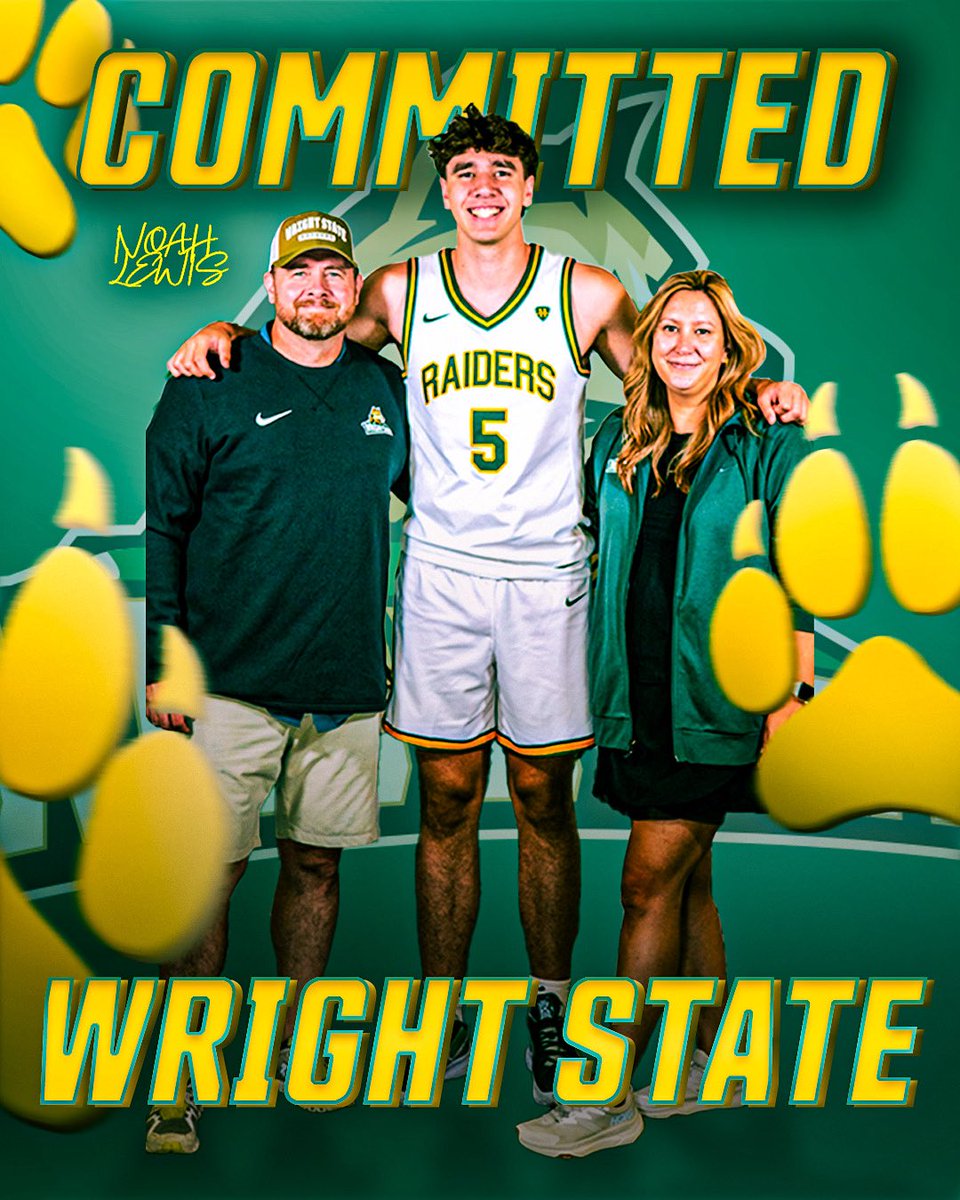🐺 RAIDER UP!!! 🐺 🟢🟡🟢🟡

🗣️🗣️🗣️ 2026 <a href="/gwhsbasketball/">George Washington High School Boys Basketball</a> F <a href="/NoahLewis35/">Noah Lewis</a> has COMMITTED to <a href="/WSU_MBB/">Wright State Men’s Basketball</a>!!! CONGRATS NOAH!!! LETS GO!!!

#wearephenomunited #wegotnow #raiderup #raiderfamily