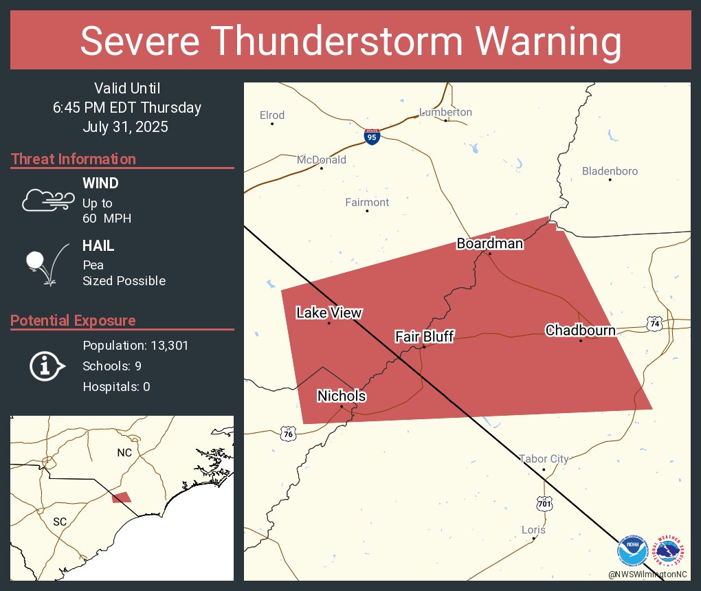 NBCP NEIGHBOUR COMPLAIN　1LP NorEasterNick - SEVERE ALERT! Severe Thunderstorm Warning