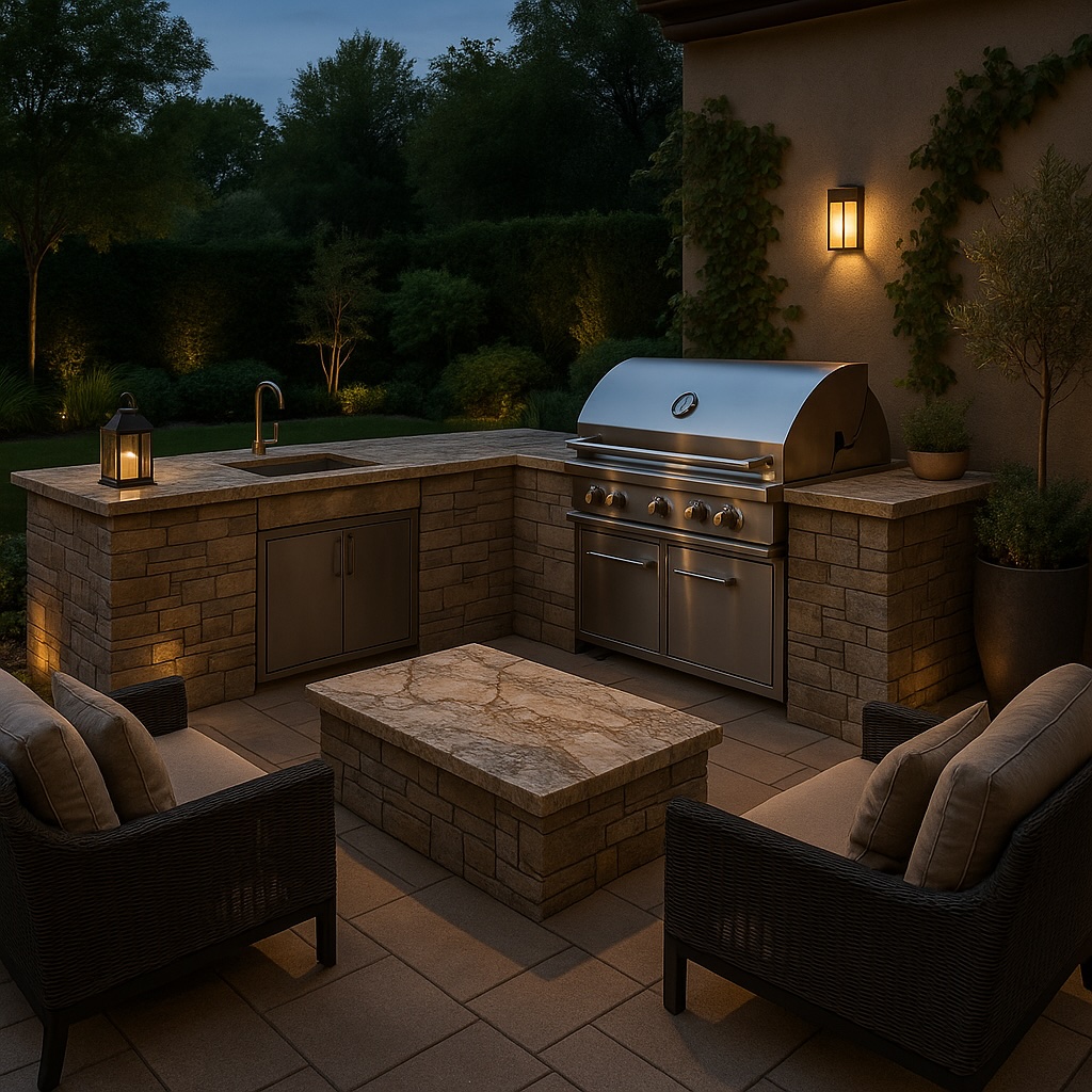 dfwStoneWorks's tweet image. ♥️ #LoveToEntertain? 🍾

Elevate your backyard with a custom stone #OutdoorKitchen. Our expert designs bring lasting beauty and utility—built to handle Texas weather and every gathering you can imagine. 

📞 214-447-7333

#RyanMorganRES #OutdoorKitchen #DFWStoneWorks