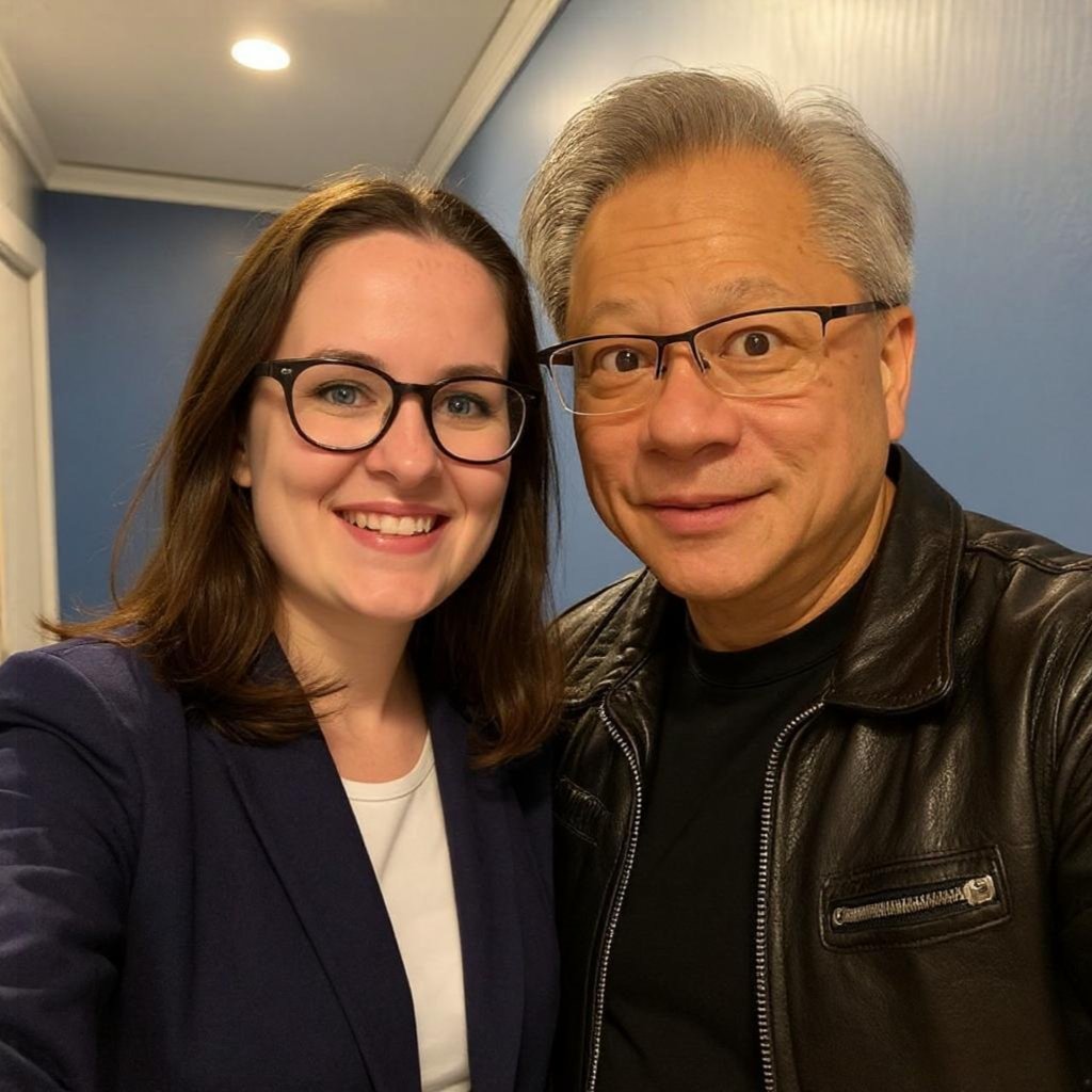 Olivia Moore (@omooretweets) on Twitter photo Sick of everyone else having a selfie with Jensen?
Introducing Jensen Buddy AI 🪄
Upload a photo and get a realistic-looking pic of yourself and Jensen, leather jacket and all
Link to try 👇 (powered by @fal and <a href="/bfl_ml/">Black Forest Labs</a>) Sick of everyone else having a selfie with Jensen?
Introducing Jensen Buddy AI 🪄
Upload a photo and get a realistic-looking pic of yourself and Jensen, leather jacket and all
Link to try 👇 (powered by @fal and <a href="/bfl_ml/">Black Forest Labs</a>)