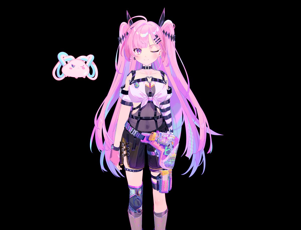 udontgain's tweet photo. Just got the beautiful 3D model for my OC! Huge thanks to the genius modeler @caimang666 ! Planning on doing some Puzzle Bobble streaming in the future with the super cute model! https://t.co/5kJjxa9iIA