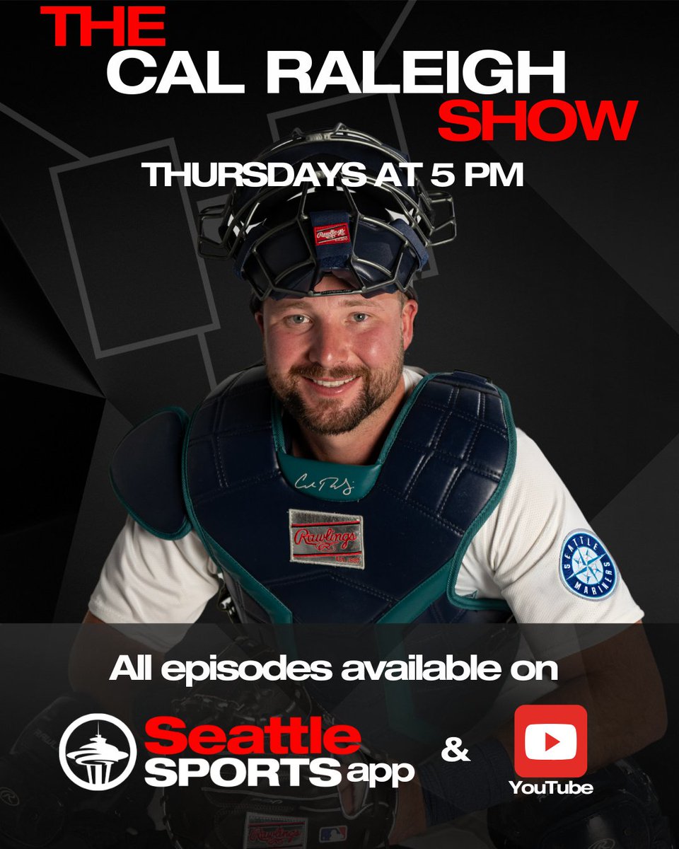 Seattle Sports (@seattlesports) on Twitter photo Great day for a brand new episode of The Cal Raleigh Show as the #Mariners star joins <a href="/shannondrayer/">Shannon Drayer</a> at 5pm on Seattle Sports w/ <a href="/WymanAndBob/">Wyman and Bob</a>!
Catch up on past episodes presented by <a href="/Puyallup_Tribe/">Puyallup Tribe of Indians</a>.👇
🎧: bit.ly/TheCalRaleighS…
📺: bit.ly/TheCalRaleighS… Great day for a brand new episode of The Cal Raleigh Show as the #Mariners star joins <a href="/shannondrayer/">Shannon Drayer</a> at 5pm on Seattle Sports w/ <a href="/WymanAndBob/">Wyman and Bob</a>!
Catch up on past episodes presented by <a href="/Puyallup_Tribe/">Puyallup Tribe of Indians</a>.👇
🎧: bit.ly/TheCalRaleighS…
📺: bit.ly/TheCalRaleighS…