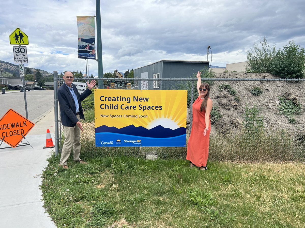 Just a couple features on my walking tour of ⁦Summerland⁩ with Mayor Doug Holmes: 60 affordable housing units under construction and new childcare spaces! 🏘️
I’m proud to be part of a government that makes these meaningful investments across BC.