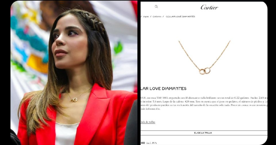 Los nuevos ricos de <a href="/PartidoMorenaMx/">Morena</a> ya no pueden disimular, aquí la diputada #DatoProtegido con su collar de más de 100 mil pesos.
