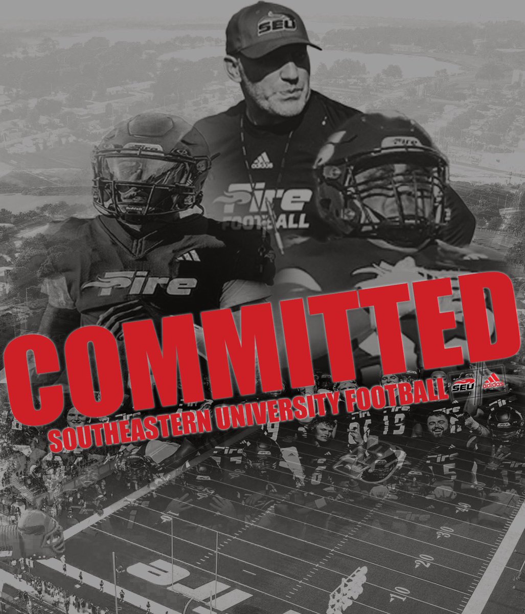 Jackson Summerall (@summerall_7) on Twitter photo After praying and talking to my family, I am excited to announce I have committed to Southeastern university #GoFire 🔥#AGTG <a href="/coachcanales/">Coach Mike Canales</a> <a href="/Coach_Waugh/">Adam Waugh</a> <a href="/JeremyHarris_31/">Jeremy D. Harris</a> <a href="/coachkpope/">Khalil Pope, MSM</a> <a href="/coachkstrong/">K. Strong</a> <a href="/MRJLEE/">Coach Jamison Lee</a> <a href="/CoachHeldreth/">Jordan Heldreth</a> <a href="/EraPrep/">New Era Prep</a>
<a href="/CoachJMolina/">Coach Joe</a> <a href="/CoachGroody17/">Mickey Groody</a> <a href="/JCGoldenRams/">John Carroll</a> After praying and talking to my family, I am excited to announce I have committed to Southeastern university #GoFire 🔥#AGTG <a href="/coachcanales/">Coach Mike Canales</a> <a href="/Coach_Waugh/">Adam Waugh</a> <a href="/JeremyHarris_31/">Jeremy D. Harris</a> <a href="/coachkpope/">Khalil Pope, MSM</a> <a href="/coachkstrong/">K. Strong</a> <a href="/MRJLEE/">Coach Jamison Lee</a> <a href="/CoachHeldreth/">Jordan Heldreth</a> <a href="/EraPrep/">New Era Prep</a>
<a href="/CoachJMolina/">Coach Joe</a> <a href="/CoachGroody17/">Mickey Groody</a> <a href="/JCGoldenRams/">John Carroll</a>