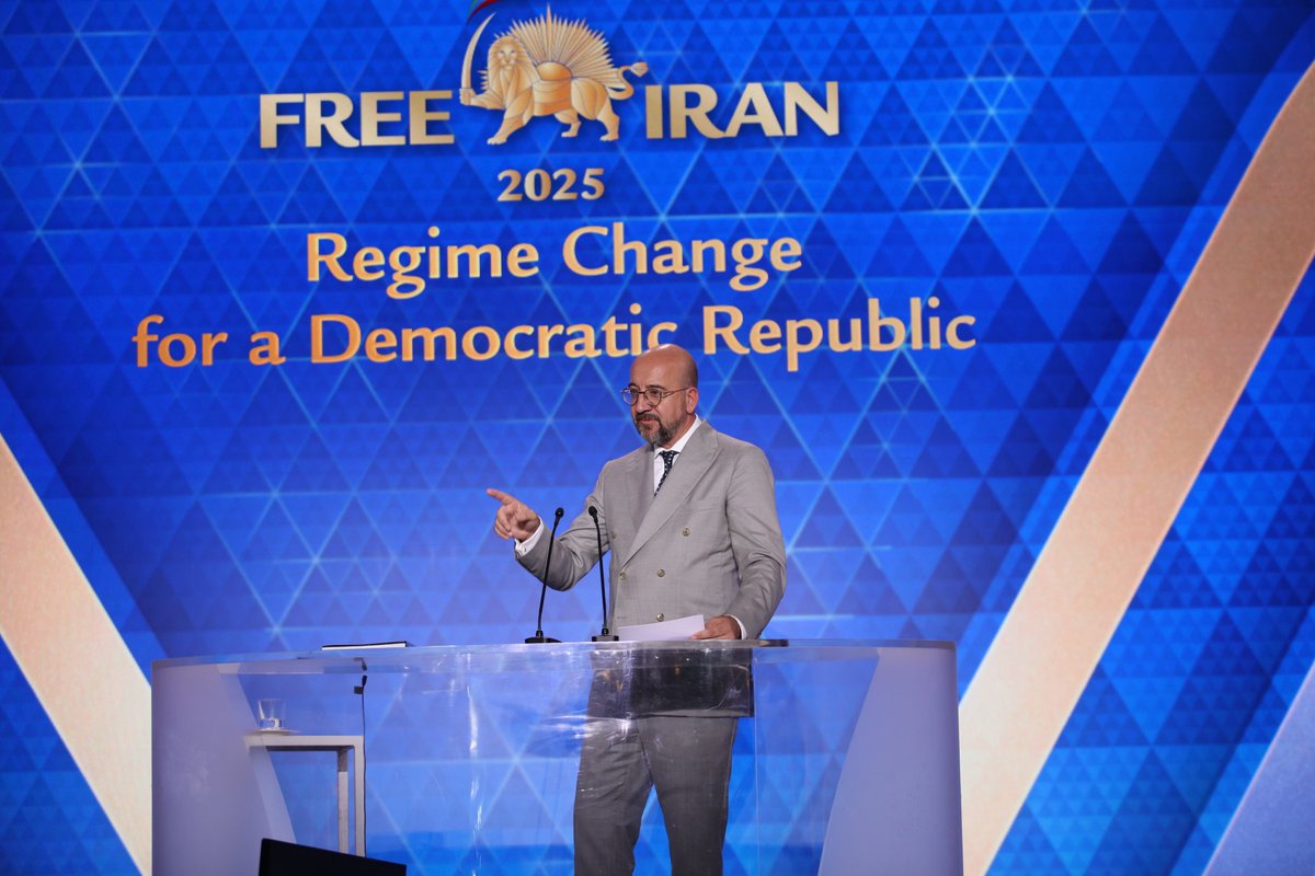 Firouz Mahvi (@firouzmahvi) on Twitter photo Rome. Former European Council President and former Prime minister of Belgium <a href="/CharlesMichel/">Charles Michel</a> in international conference of Free Iran with Maryam Rajavi Rome. Former European Council President and former Prime minister of Belgium <a href="/CharlesMichel/">Charles Michel</a> in international conference of Free Iran with Maryam Rajavi