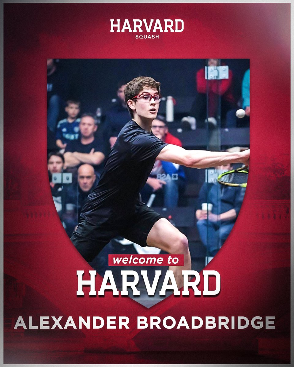 Welcome to Harvard, 𝐀𝐥𝐞𝐱𝐚𝐧𝐝𝐞𝐫 𝐁𝐫𝐨𝐚𝐝𝐛𝐫𝐢𝐝𝐠𝐞! 

Wrapping up our first-year introductions we have the current No. 1 ranked player in England's U19 division! Alexander will join our program after a succesful junior career across the pond! 

#GoCrimson x #OneCrimson