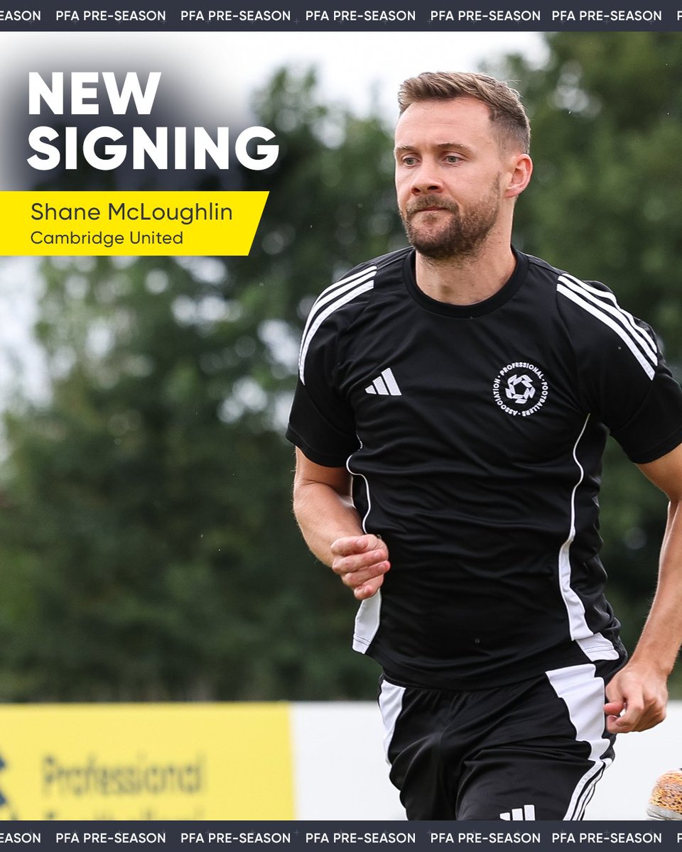 Congratulations, <a href="/97Loughlin/">Shane McLoughlin</a> 👏

All the best at <a href="/CambridgeUtdFC/">Cambridge United FC</a> and thanks for joining us at PFA pre-season. 👊