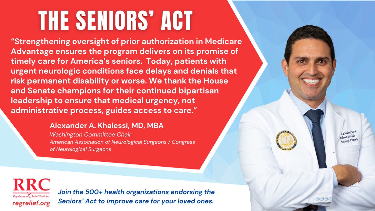 Dr. Alexander Khalessi, MD, MBA of <a href="/neurosurgery/">Neurosurgery</a> highlights how prior authorization delays negatively impact patient care. 

The #SeniorsAct will modernize the system and ensure seniors receive timely treatment. #FixPriorAuth