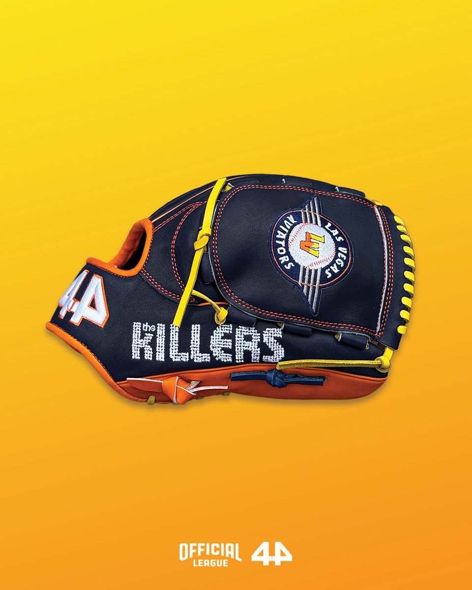 GIVEAWAY 🚨 - We’ve teamed up with <a href="/44ProCustom/">44 Pro</a> to give away this custom The Killers x Las Vegas Aviators glove to celebrate our new Local Legends drop!

To enter:
1. Follow <a href="/officialeague/">Official League</a> and @44procustom
2. RT this post!
