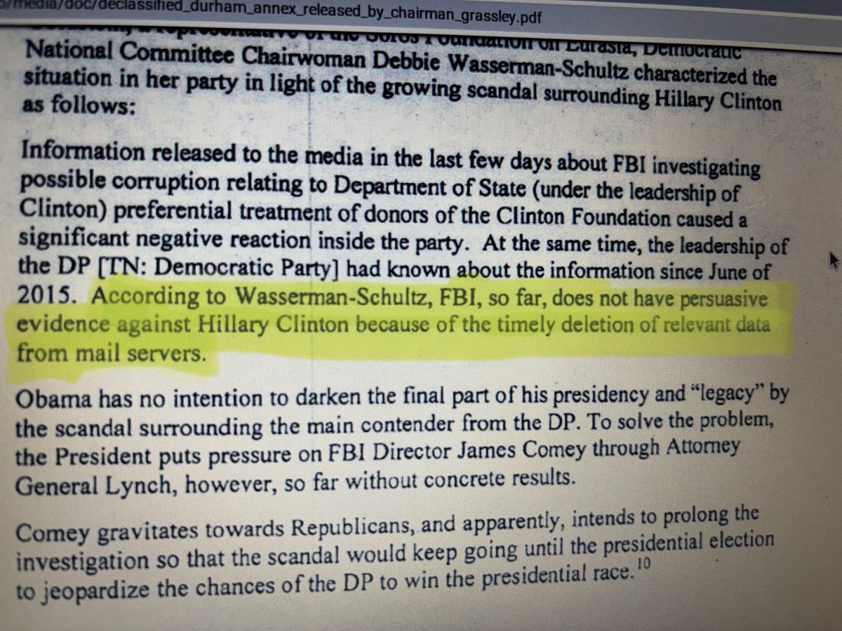 DWS admits that Hillary deliberately deleted files.