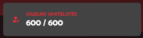 🚨Nous venons de franchir les 600 (!!!)  joueurs whitelistés ! 🚨
La whitelist est désormais fermée. 😶‍🌫️
Mais restez aux aguets… 👀
Des places pourraient se libérer sans prévenir...

#RerollRP