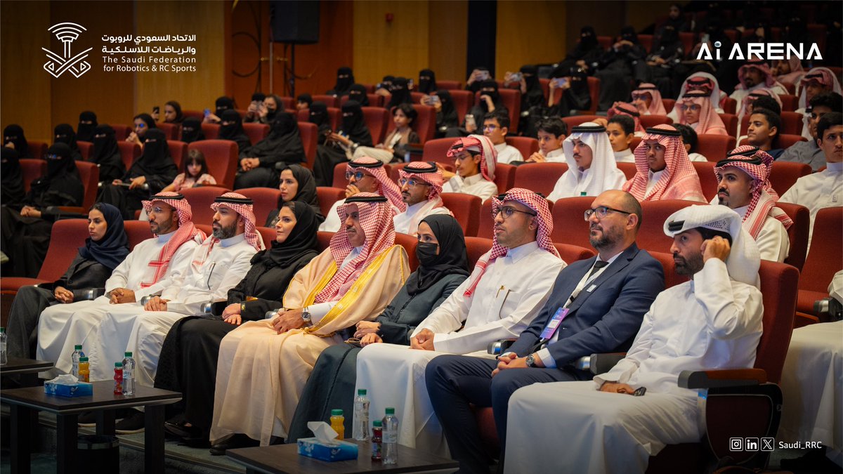 Saudi_RRC's tweet photo. نختتم اليوم ورشة عمل برمجة الروبوت: معسكر روبونيشن، التي أُقيمت في جامعة الملك خالد.
أفكار ملهمة، تجارب مبدعة، وروح فريق واحد تصنع غدًا واعدًا! 🤖✨

Today we conclude the Robotics Programming Workshop: RoboNation Camp, held at King Khalid University.
Inspiring ideas, creative experiences, and a united team spirit are shaping a promising tomorrow! 🤖✨

#الاتحاد_السعودي_للروبوت #الروبوتات #السعودية #الرياضات_اللاسلكية 
#SaudiRobotics #Robotics #KSA #SaudiRRC