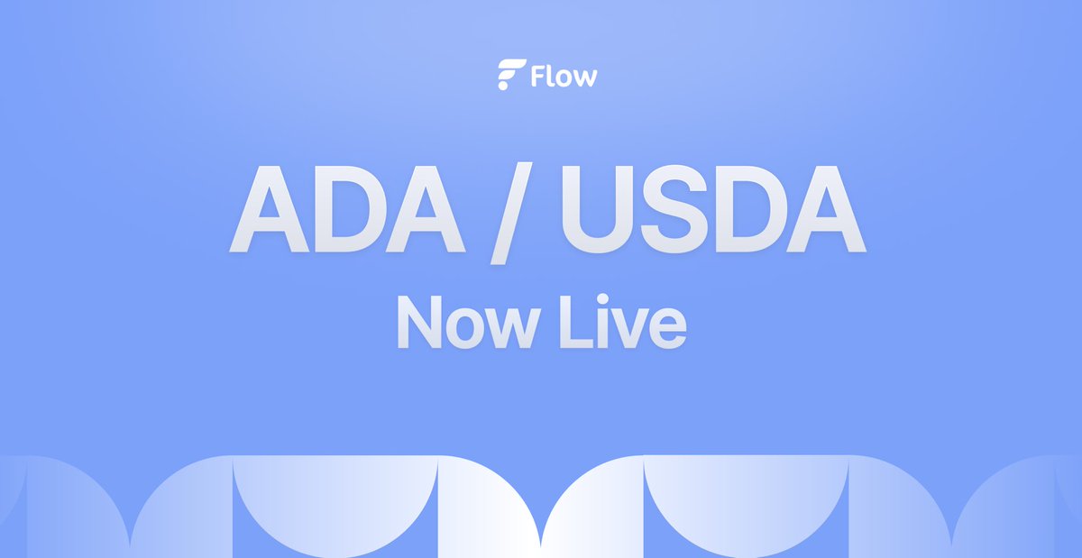 flowdefi's tweet image. ADA/USDA is now live 🔥

One of Cardano’s leading stablecoins can now be used as collateral to borrow ADA 💸