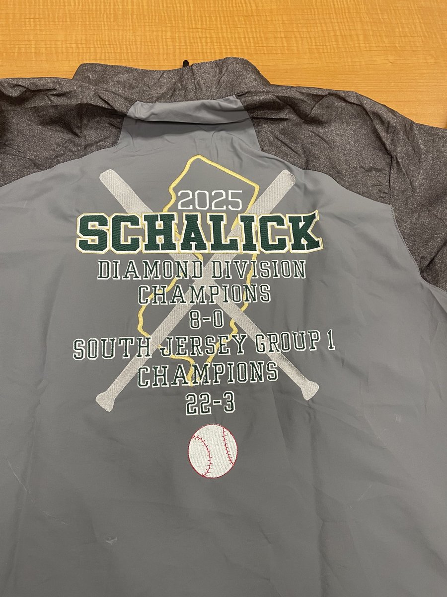 Schalick Baseball Group 1 - South Jersey Championship jackets have arrived. Congrats again boys on an amazing run. Reach out to Coach O’Brien about picking yours up. Go Cougars!