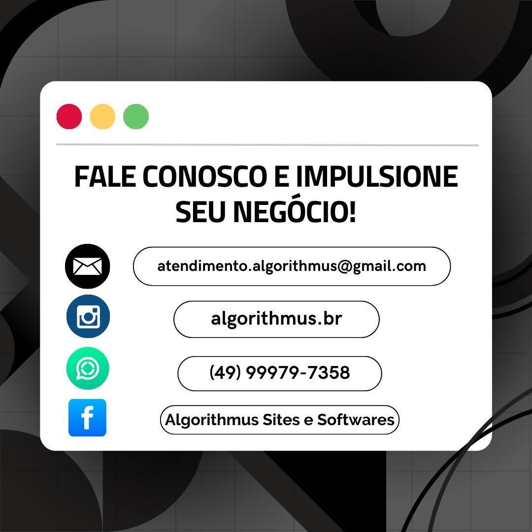 algorithmus_br's tweet image. Seu negócio ainda não tem um site? 🌐🚀
Estar online é essencial para crescer, conquistar clientes e se destacar da concorrência.
Com a Algorithmus, você tem um site profissional, funcional e personalizado.
📩 Fale com a gente e transforme sua ideia em realidade!