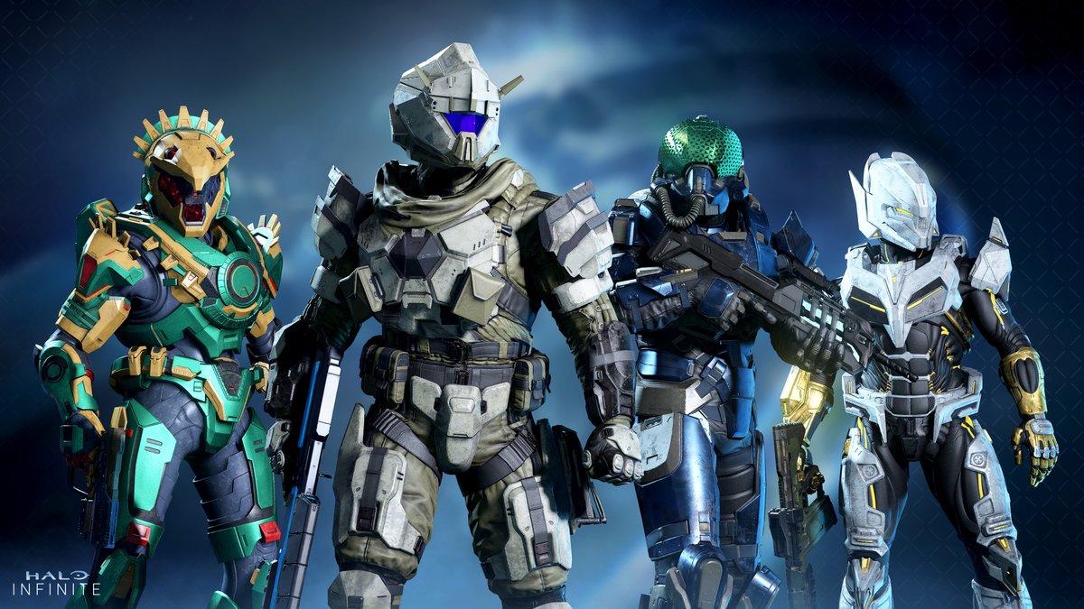 Halo's tweet image. #OperationShadows brings a new 20-tier Operation Pass with the Whisper armor set customization. Upgrade to the 50-tier Premium Pass and instantly unlock:

🤫 MA5K Hush weapon model 
🌑 Nighthawk weapon coatings 
💚 Green Mixer visor 
😻 Purrsonal Spartan weapon charm 

Get a…