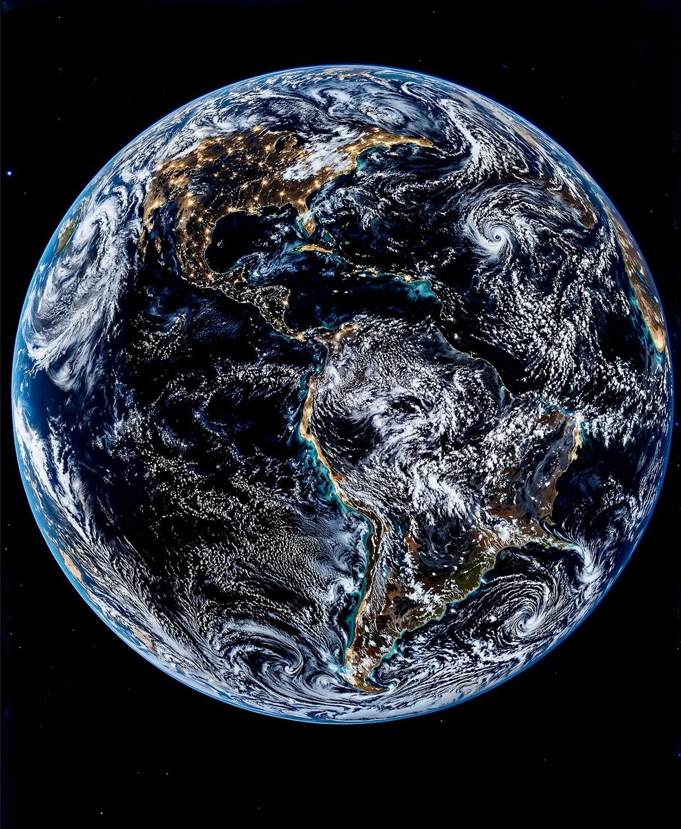 wealthibrah's tweet photo. This photograph of Earth was captured on Wednesday, July 30, 2025, at 08:35 PM EST by the NOAA GOES Satellite, showing how it looks at night.
#愛のがっこう #ปอนด์ภูวินทร์ #phuwintang https://t.co/Mnhx4nHinD
