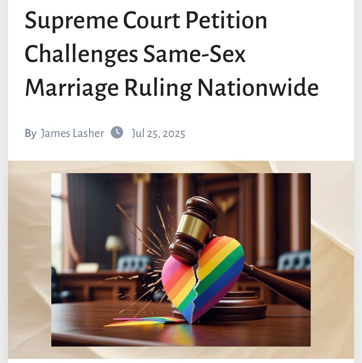 bluefolf's tweet photo. Now they’re going after gay marriage. https://t.co/cY2xFKFNbm