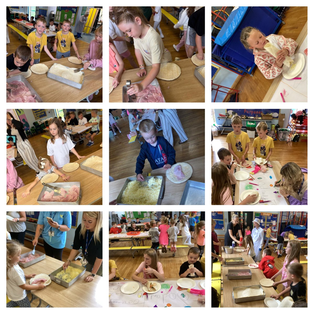 IA 2.1 - Well-being, care, support and guidance Food and Fun Day 9-  Amy and Claire kindly did the groundwork so we could step up and create our own healthy wraps. From crunchy veg to colourful combos, each wrap was a tasty triumph and a celebration of choice, creativity.