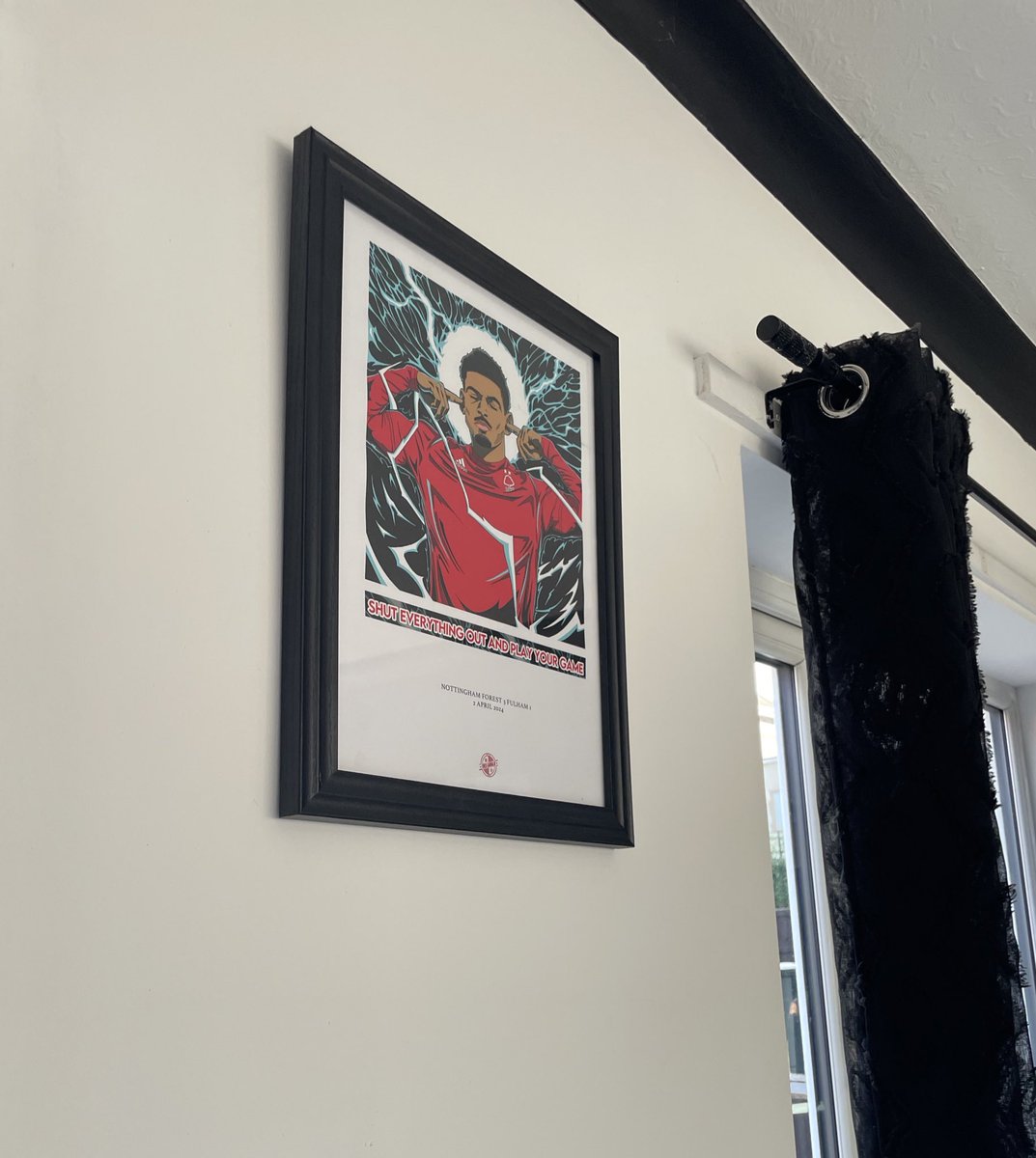 libnffc's tweet image. we got this as a wedding present and we finally feel safe putting it up😂 #nffc