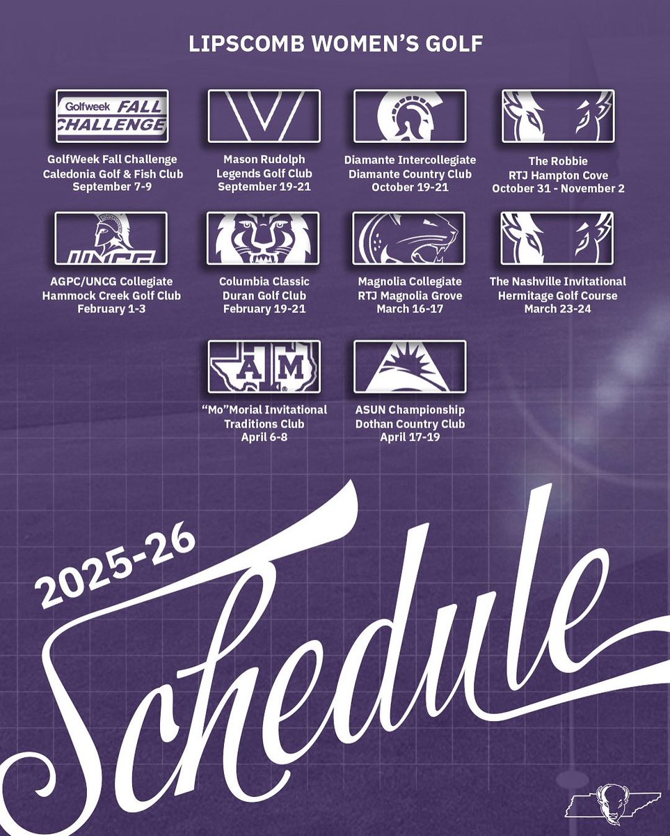Lipscomb Women’s Golf tweet media