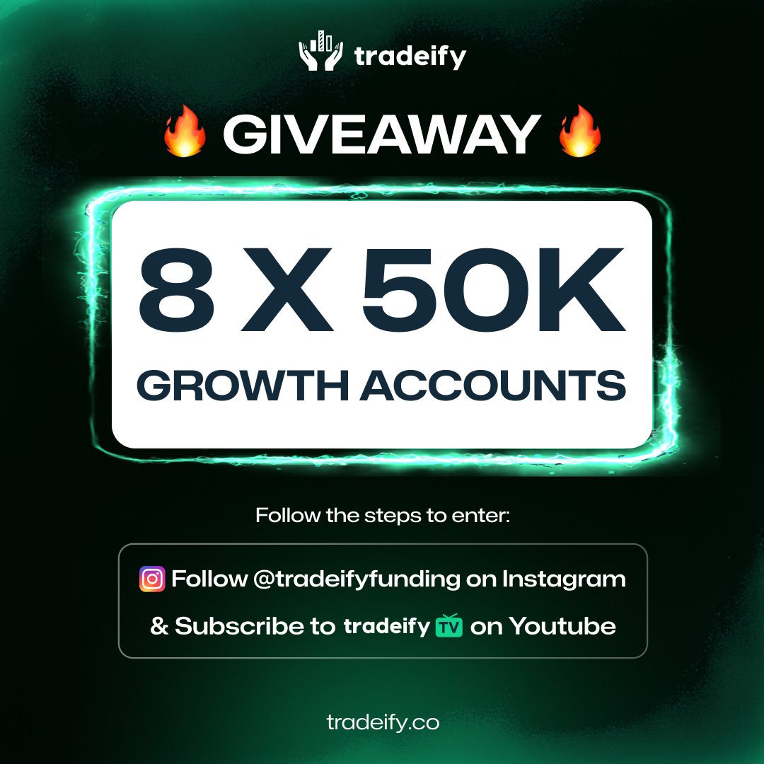 nickmtrades's tweet image. 🚨 EXCLUSIVE $50k @Tradeify account giveaway 🚨

Want to win? 👇🏼
Like &amp;amp; retweet &amp;amp; follow the instructions on this page: sweepwidget.com/c/92225-aqdgv0…