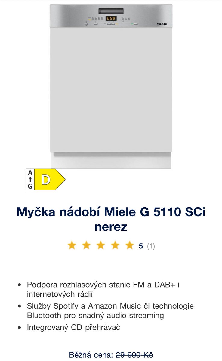 srdecnice's tweet photo. Už je mi jasné, proč Miele je drahá značka 😂 https://t.co/2P46llBJ8P