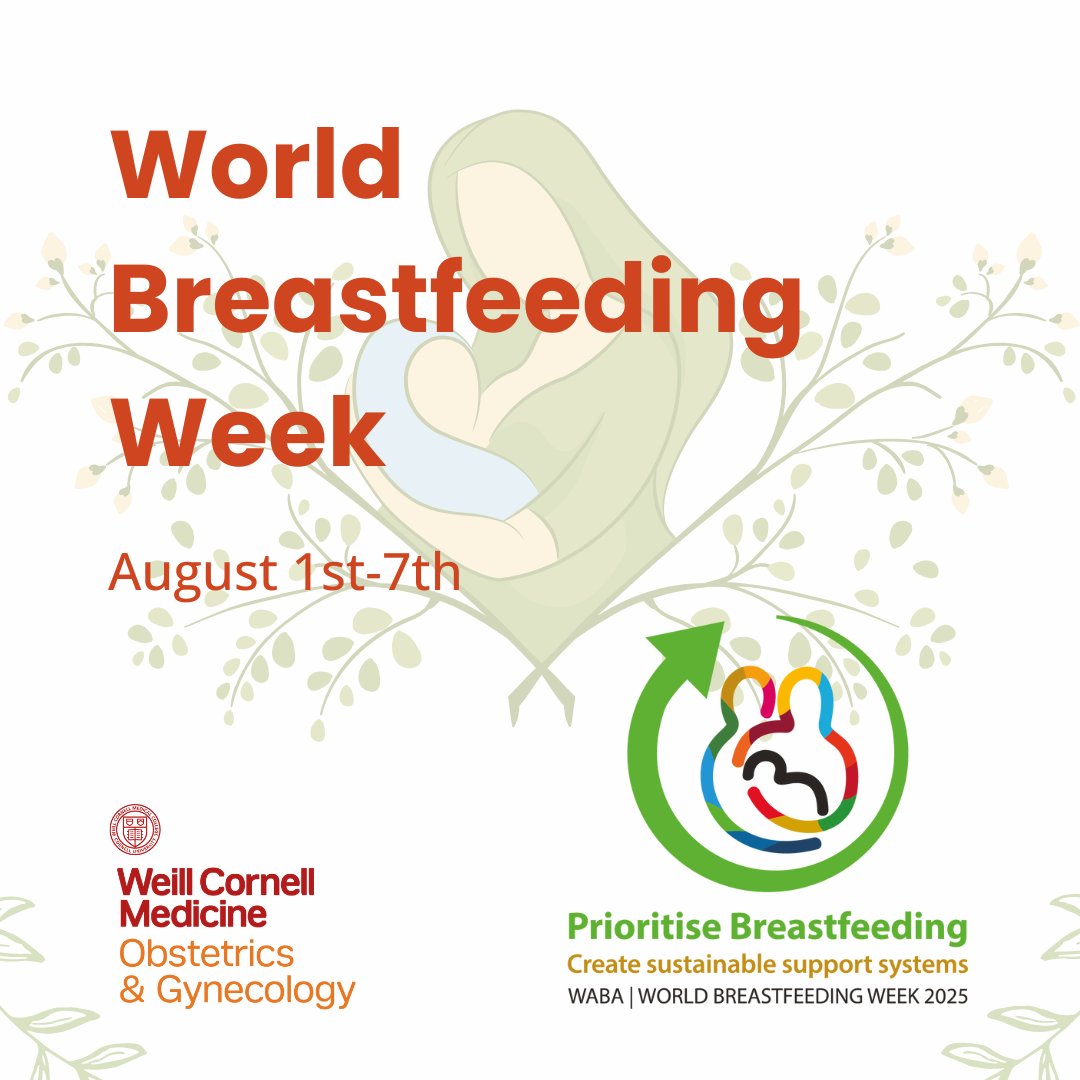 Weill Cornell Medicine Ob/Gyn (@wcm_obgyn) on Twitter photo The <a href="/AmerAcadPeds/">American Academy of Pediatrics</a> recommends exclusive breastfeeding for 6 months, but many parents face barriers. During #WorldBreastfeedingWeek, we join <a href="/WABAsecretariat/">WABA</a> in promoting support for all feeding journeys. At <a href="/WeillCornell/">Weill Cornell Medicine</a>, we're here to help.
#WBW2025 #WABA #PrioritiseBreastfeeding The <a href="/AmerAcadPeds/">American Academy of Pediatrics</a> recommends exclusive breastfeeding for 6 months, but many parents face barriers. During #WorldBreastfeedingWeek, we join <a href="/WABAsecretariat/">WABA</a> in promoting support for all feeding journeys. At <a href="/WeillCornell/">Weill Cornell Medicine</a>, we're here to help.
#WBW2025 #WABA #PrioritiseBreastfeeding