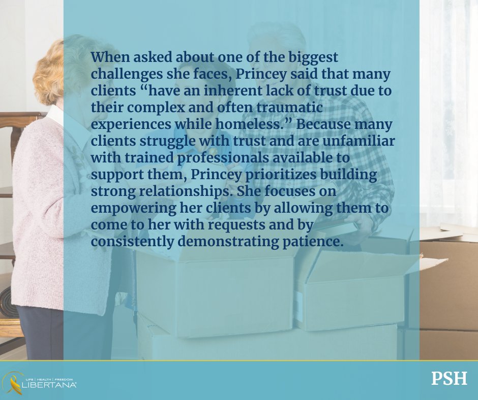 libertana's tweet image. Building trust, one connection at a time. 💙 Through our Project Roomkey partnership, Libertana supports clients with compassion and care. At Libertana, dignity and respect guide everything we do. #PSH #ProjectRoomkey #Seniorhome #HomeWithHeart