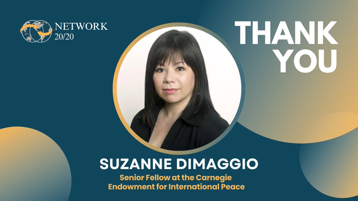 Network 20/20 (@network2020) on Twitter photo Thank you <a href="/suzannedimaggio/">Suzanne DiMaggio</a> <a href="/CarnegieEndow/">Carnegie Endowment</a> for a very interesting and thought-provoking discussion on the complexities and tensions in #negotiations with #NorthKorea and #Iran, #nations without a U.S. #diplomatic relationship. #MiddleEast #USForeignPolicy #InternationalRelations Thank you <a href="/suzannedimaggio/">Suzanne DiMaggio</a> <a href="/CarnegieEndow/">Carnegie Endowment</a> for a very interesting and thought-provoking discussion on the complexities and tensions in #negotiations with #NorthKorea and #Iran, #nations without a U.S. #diplomatic relationship. #MiddleEast #USForeignPolicy #InternationalRelations