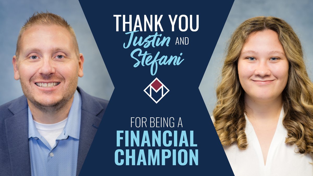 #ThankYouThursday to this week’s financial champions Justin G. and Stefani J. for being fraud fighters and protecting our members and their finances. Thank you to all MSGCU team members for being financial champions. ❤️