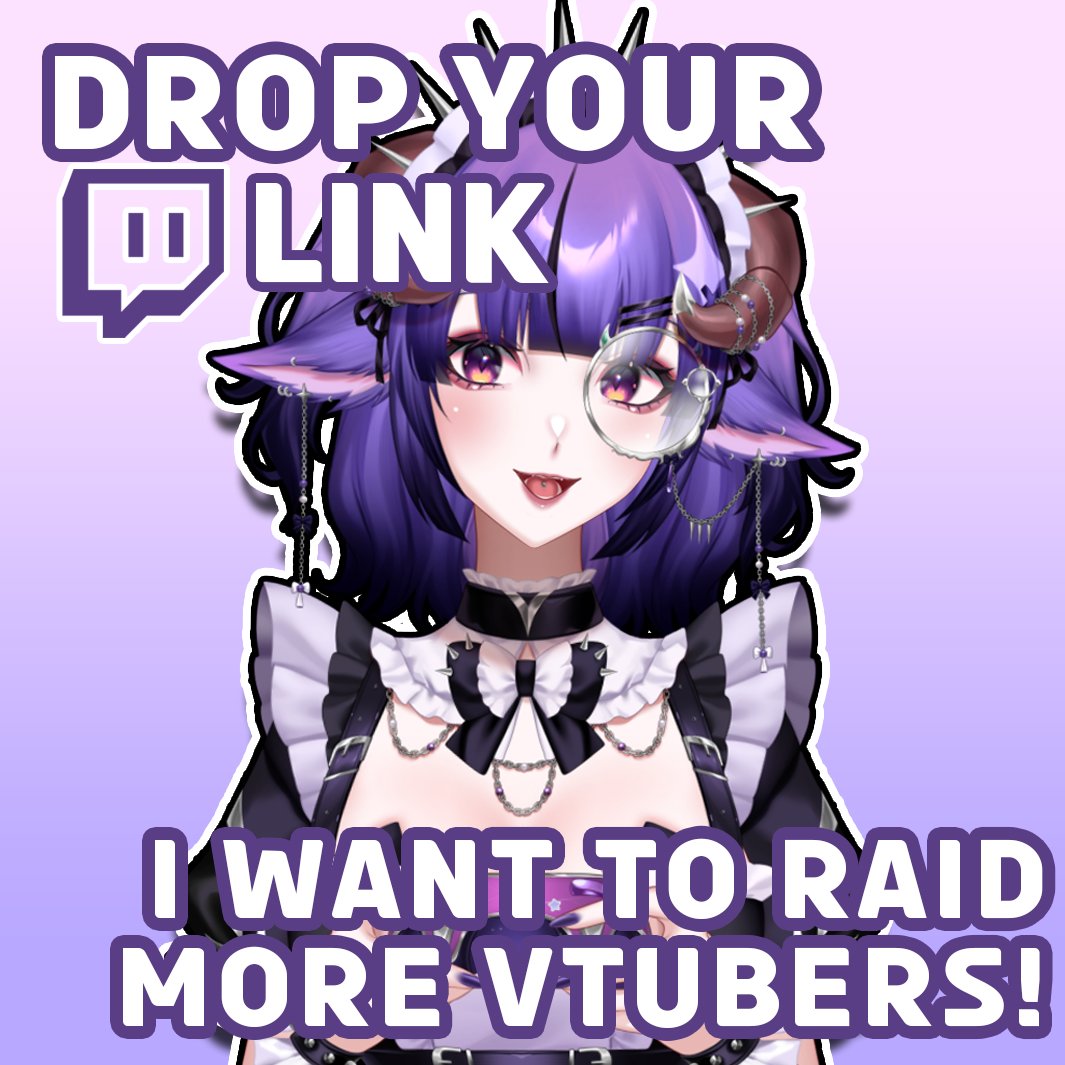 Hey VTubers!!! 

I'm here to help you reach affiliate or partner this summer! My schedule recently shifted and I need no people to raid/redirect to!

Let me raid you!!!