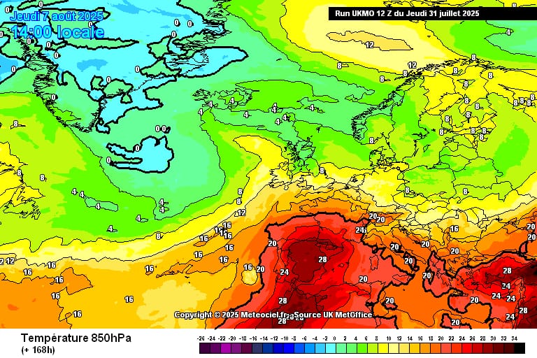 Habrá que estar atentos a próximas actualizaciones de los modelos ya que la próxima semana, el calor podría ser bastante intenso en la Península.
Todavía quedan días para saberse con detalle pero esta tarde los modelos GFS, GEM y UKMO van bastante de la mano en cuanto a la idea.