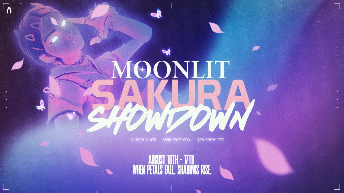 We are BACK with our second Moonlit Sakura Showdown! 🌸🌙

Our Game Changers tournament, exclusively for ALL GC Players!

👥 16 Team Slots  
📅 August 16th - 17th 
✅ $25 Entry Fee 
💰 $500 Prize Pool  
🩷 Join The Alliance Discord to get registered! discord.com/projectalliance